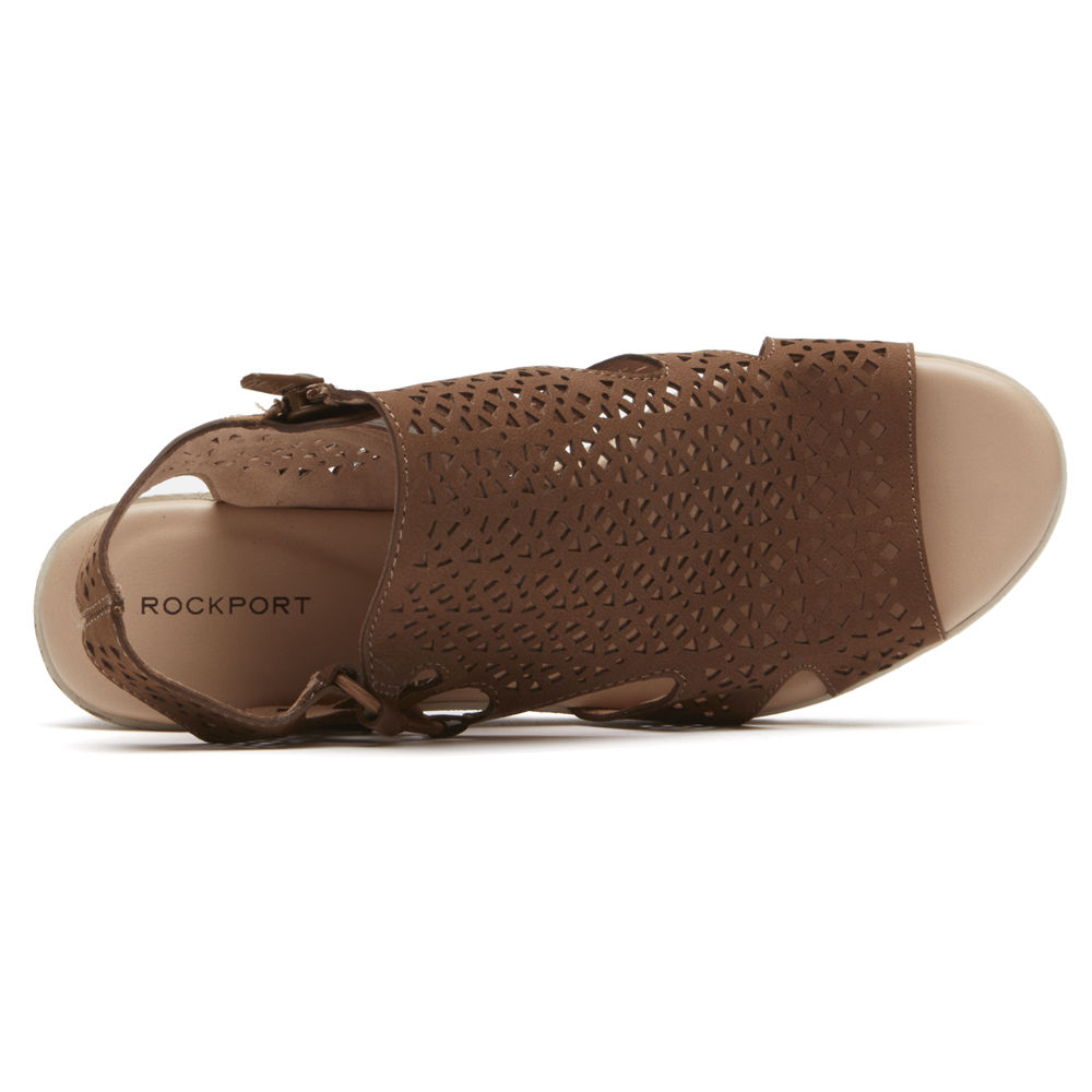 Rockport Sandals For Womens Brown - Hadley Bungee - FL6057293